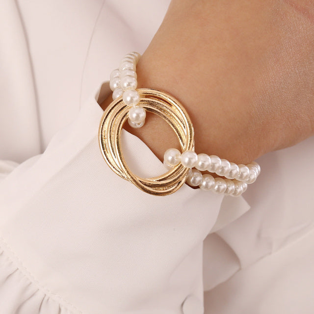 Gold Farbe Charme Armbänder Armreifen 2022 Neue Mode Schmuck 4 stücke