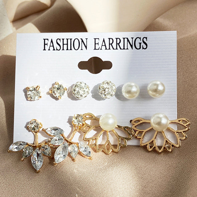 Ohrringe Set Für Frauen Punk Perle Baumeln Schmuck Geschenk