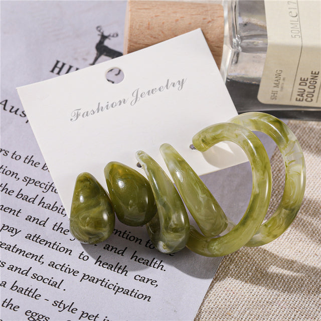 Ohrringe Set Für Frauen Punk Perle Baumeln Schmuck Geschenk