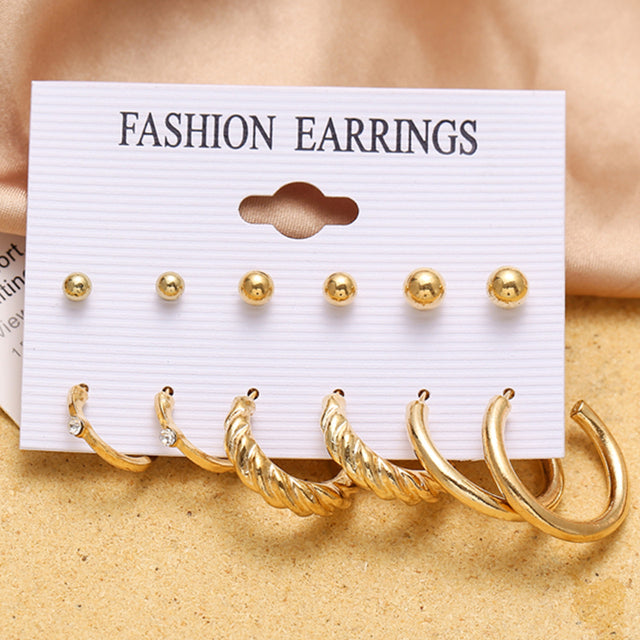 Ohrringe Set Für Frauen Punk Perle Baumeln Schmuck Geschenk