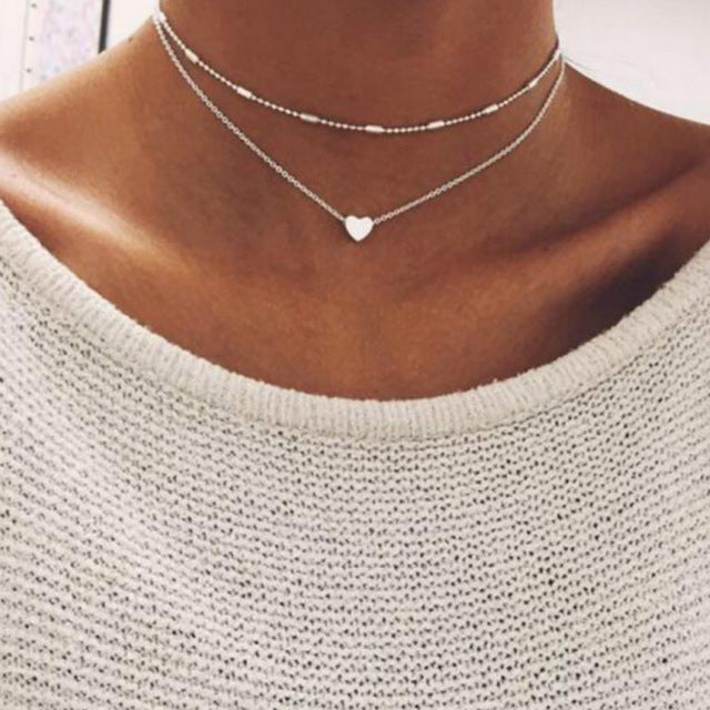 Halskette für frauen Multilayer
