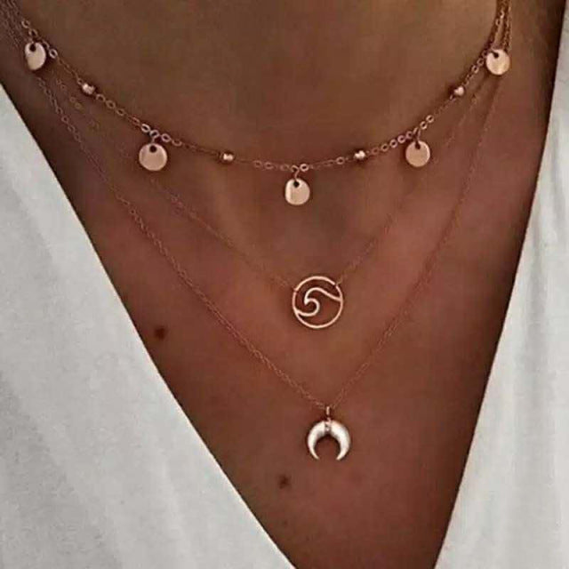 Halskette für frauen Multilayer